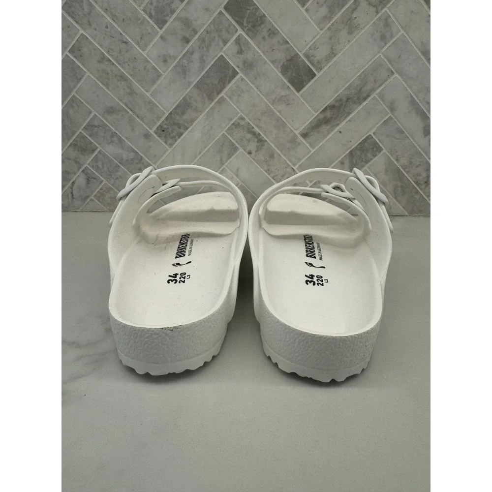 Birkenstock Arizona EVA Sandals Kids Youth Size 3 1 34 White Double Strap Slides